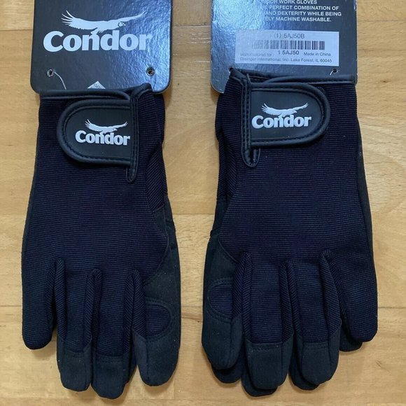 Condor Other - CONDOR Mechanics Gloves, Size S, Neoprene, 5AJ50B, Black